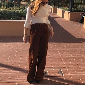 Burnt orange corduroy pants